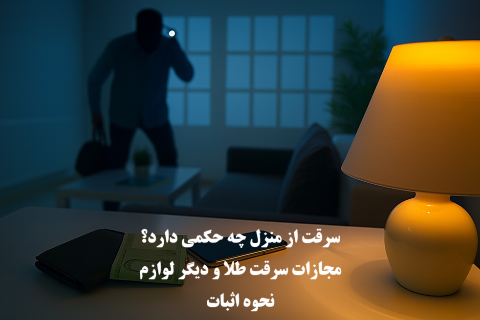 سرقت از منزل چه حکمی دارد؟ مجازات سرقت طلا و دیگر لوازم