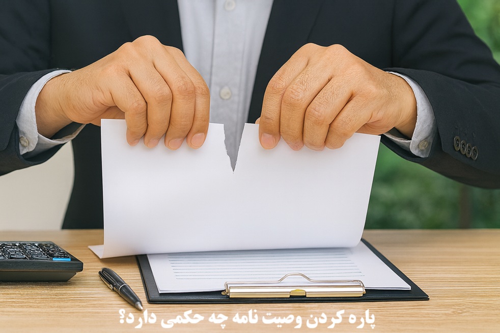 پاره کردن وصیت نامه چه حکمی دارد؟