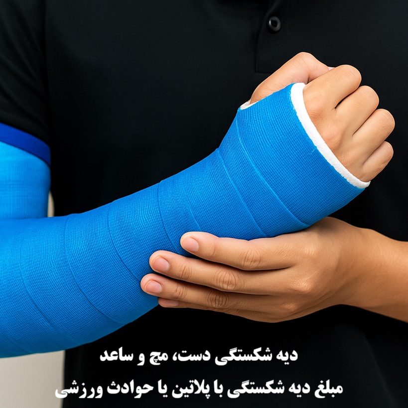 دیه شکستگی دست