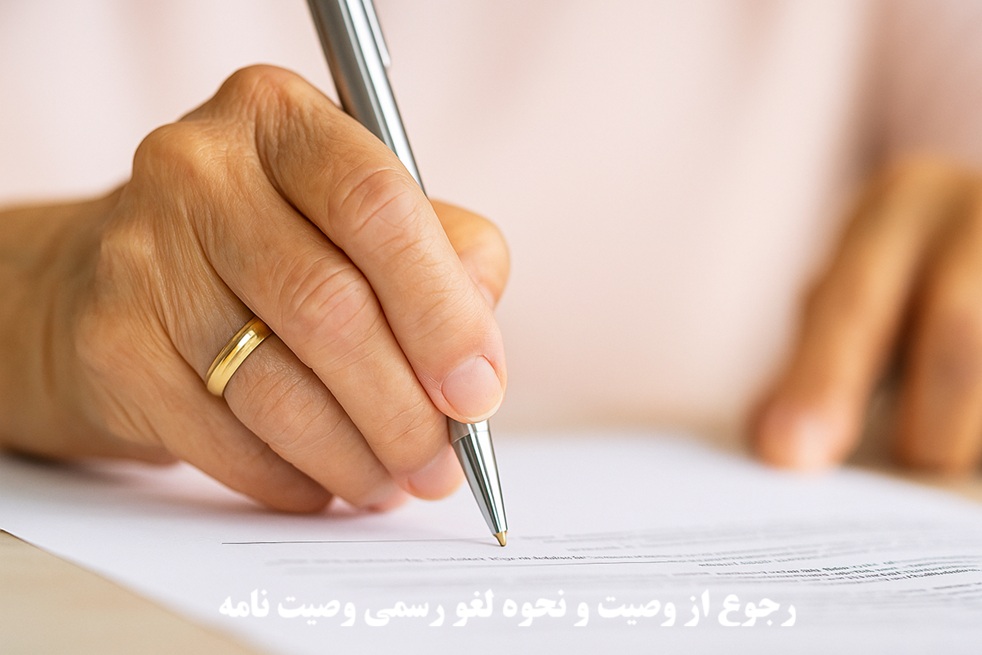 رجوع از وصیت و نحوه لغو رسمی وصیت‌ نامه