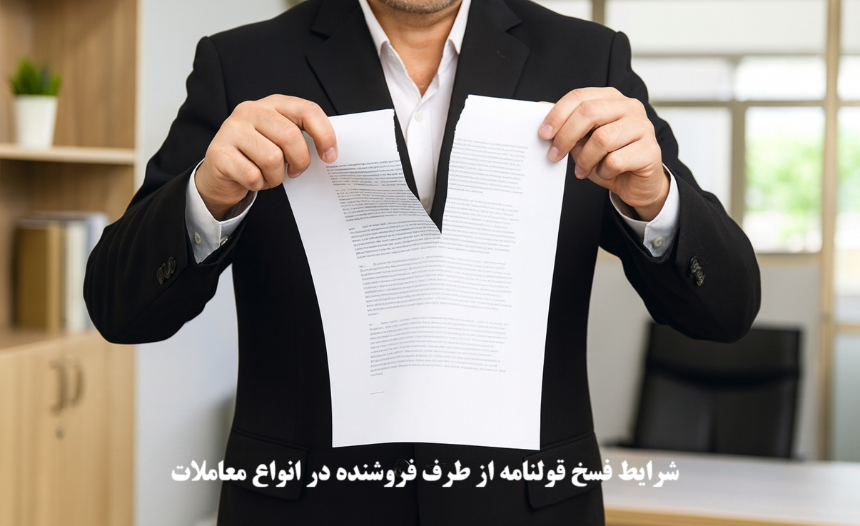 شرایط فسخ قولنامه از طرف فروشنده