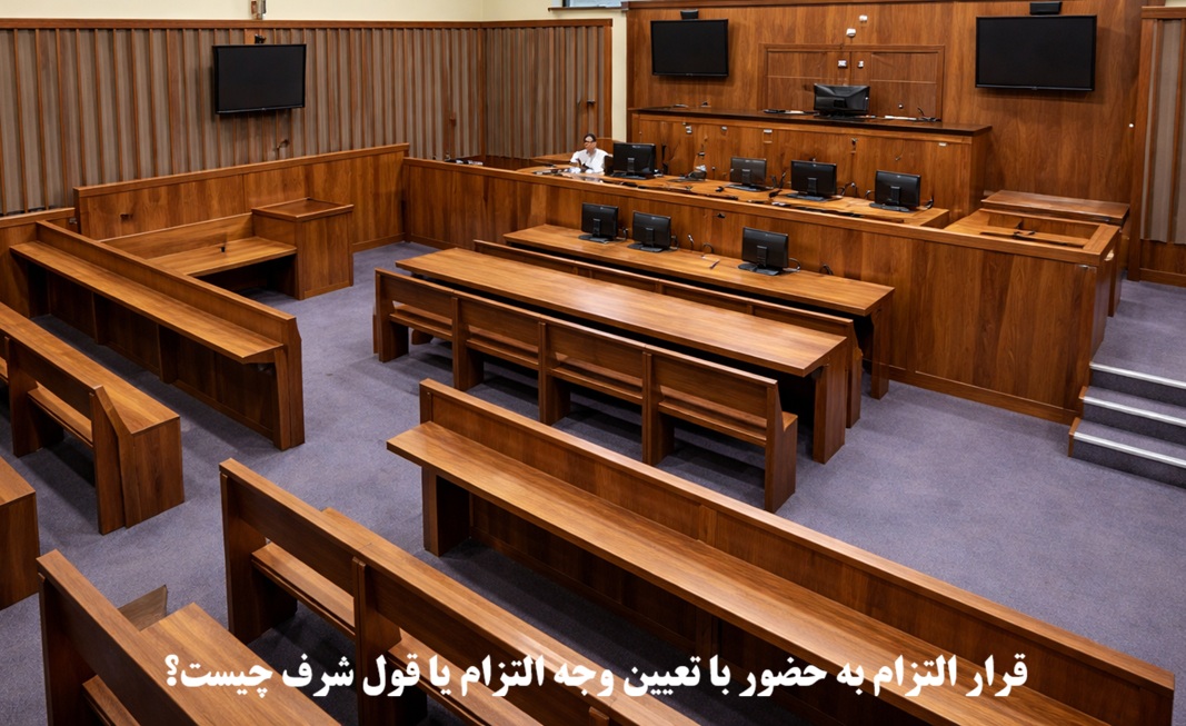 قرار التزام به حضور با تعیین وجه التزام یا قول شرف چیست؟