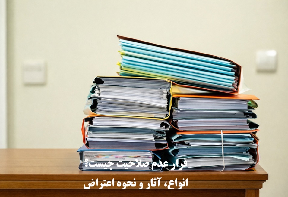 قرار عدم صلاحیت چیست؟