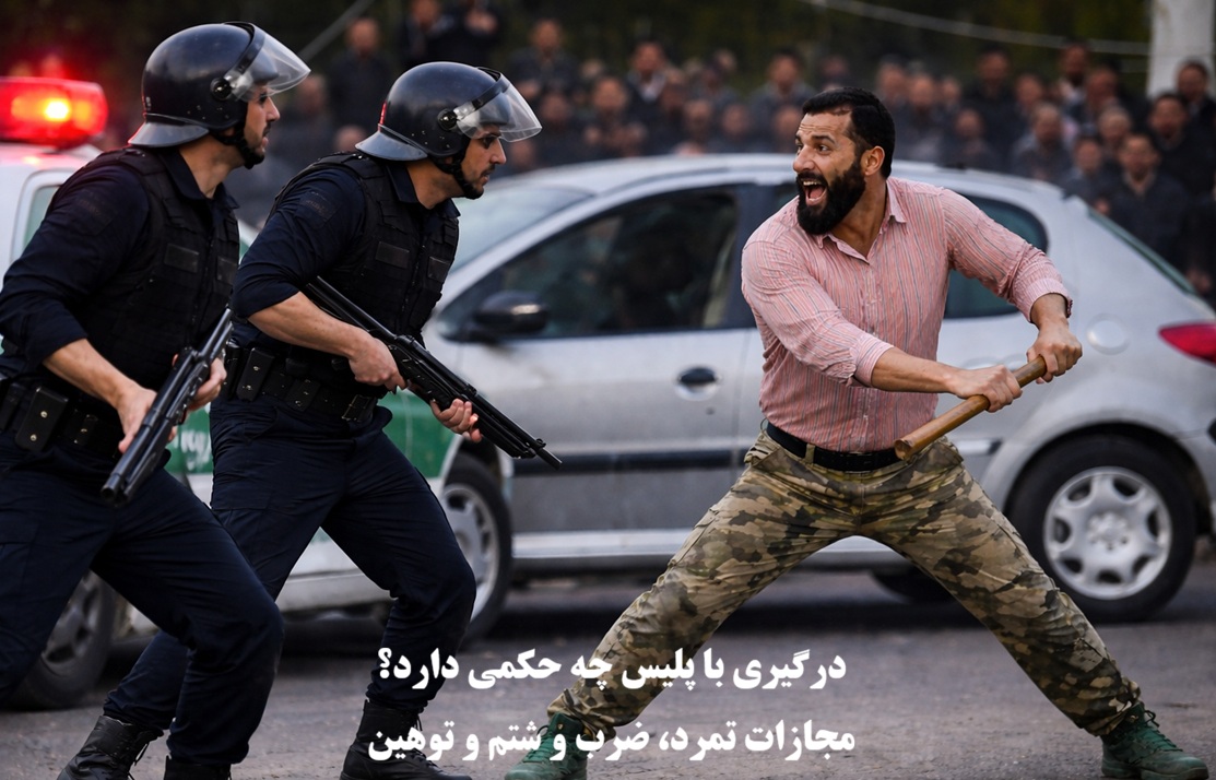 درگیری با پلیس چه حکمی دارد؟ مجازات تمرد، ضرب و شتم و توهین