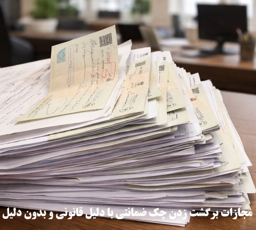 مجازات برگشت زدن چک ضمانتی