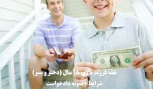 نفقه فرزند بالای 18 سال (دختر و پسر)،نمونه دادخواست