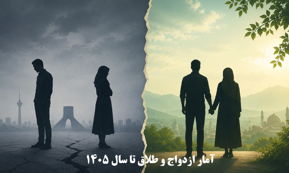 آمار ازدواج و طلاق تا سال ۱۴۰۵