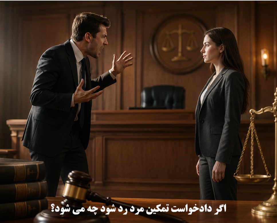 اگر دادخواست تمکین مرد رد شود چه می شود؟