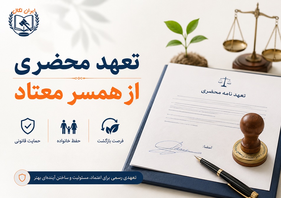 تعهد محضری از همسر معتاد