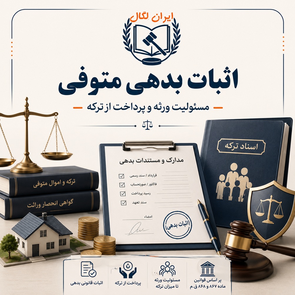 اثبات بدهی متوفی