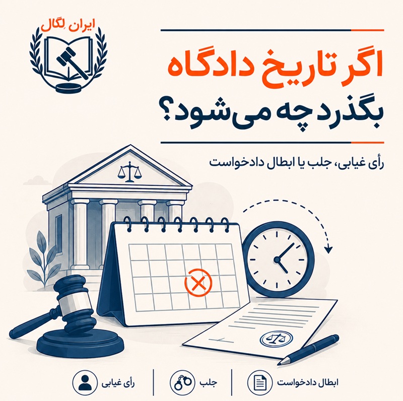 اگر تاریخ دادگاه بگذرد چه می شود؟