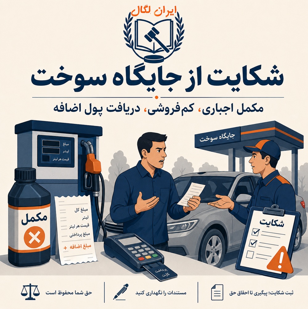 شکایت از جایگاه سوخت